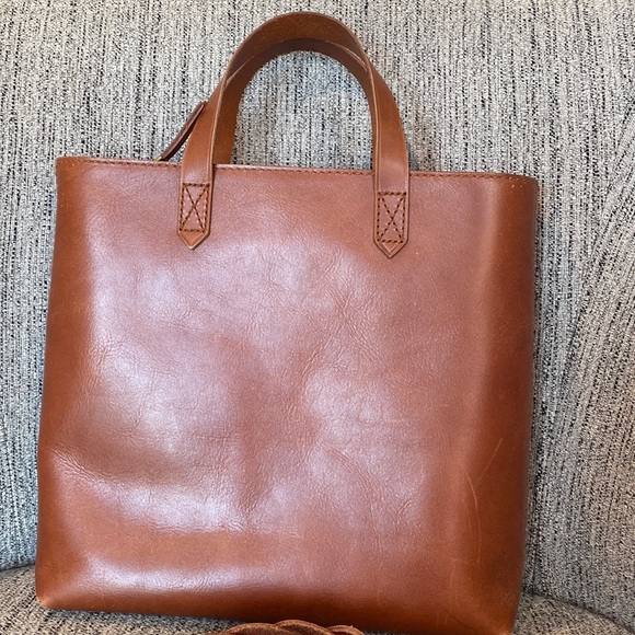 Madewell zip-top transport tote AND braided leather strap! - Picture 2 of 16